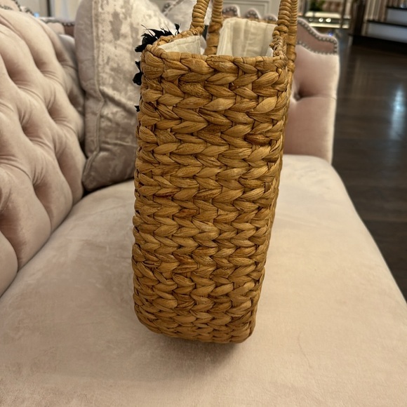 LARGE HANDMADE BRACH BAG WITH FEATHERS - Picture 8 of 17